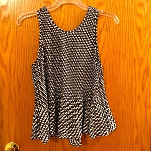 Banana republic outlet peplum tank.